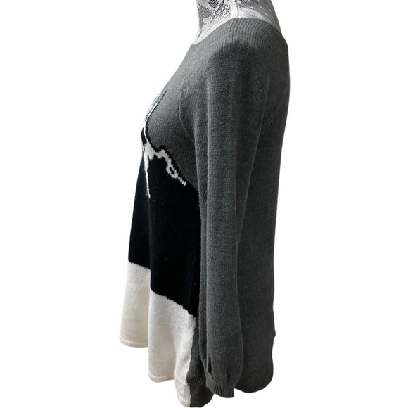 𝅺STYLE & CO Womens Rabbit Ice Skating Sweater SIZE XS Long Sleeve Pullover - Picture 6 of 10